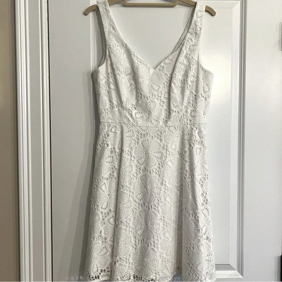 Lilly Pulitzer Dresses | White Lace Lilly Pulitzer Dress | Color: White | Size: 6 | Madisonaclark's Closet